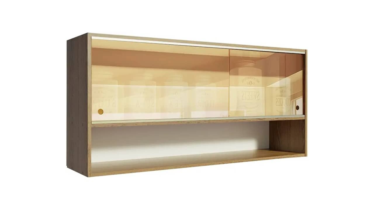 Melhor Armário Aéreo de Cozinha com Porta de Vidro: 10 Opções de Estilo