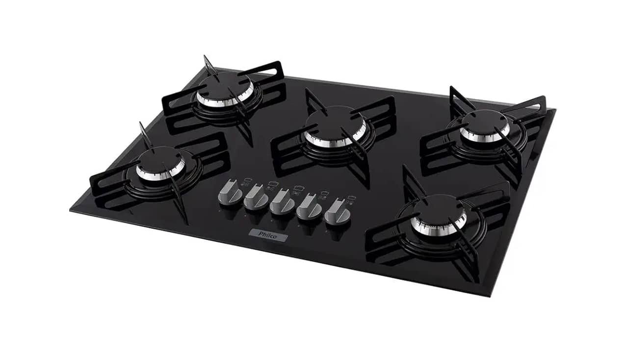 Melhor Cooktop 5 Bocas a Gás com Tripla Chama