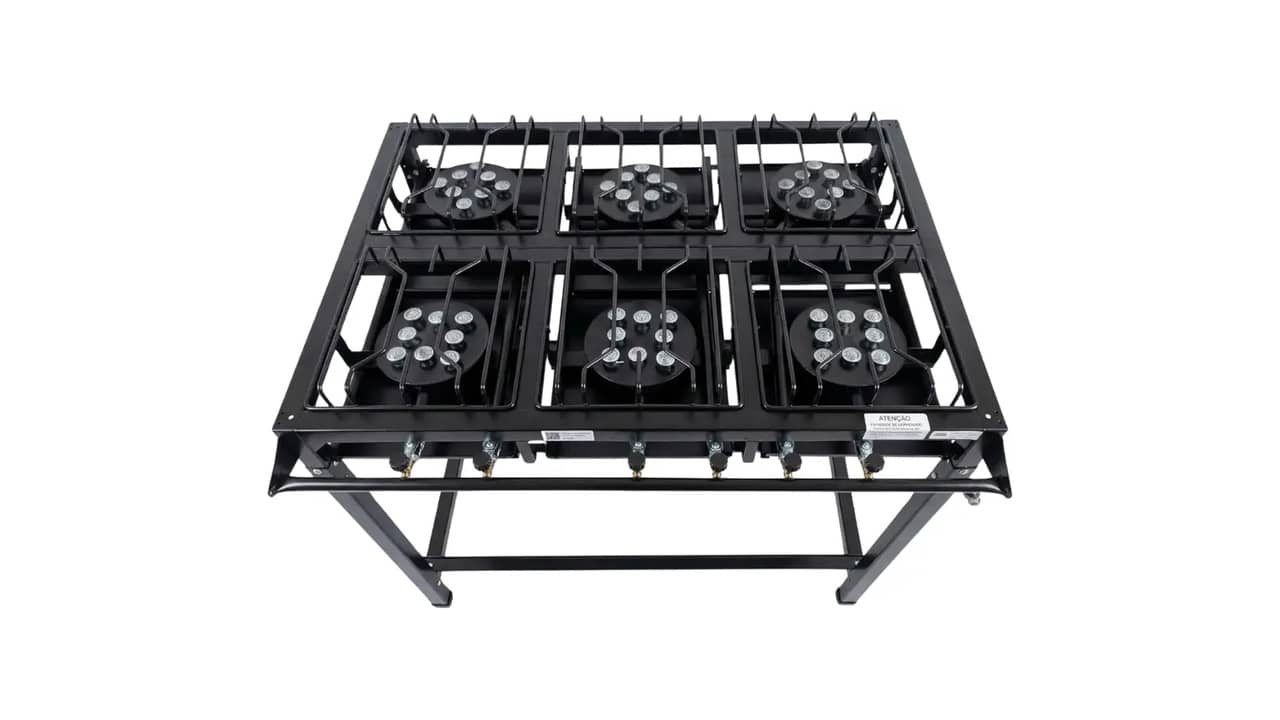 Melhor Fogão Industrial de 6 Bocas: 10 Modelos Top