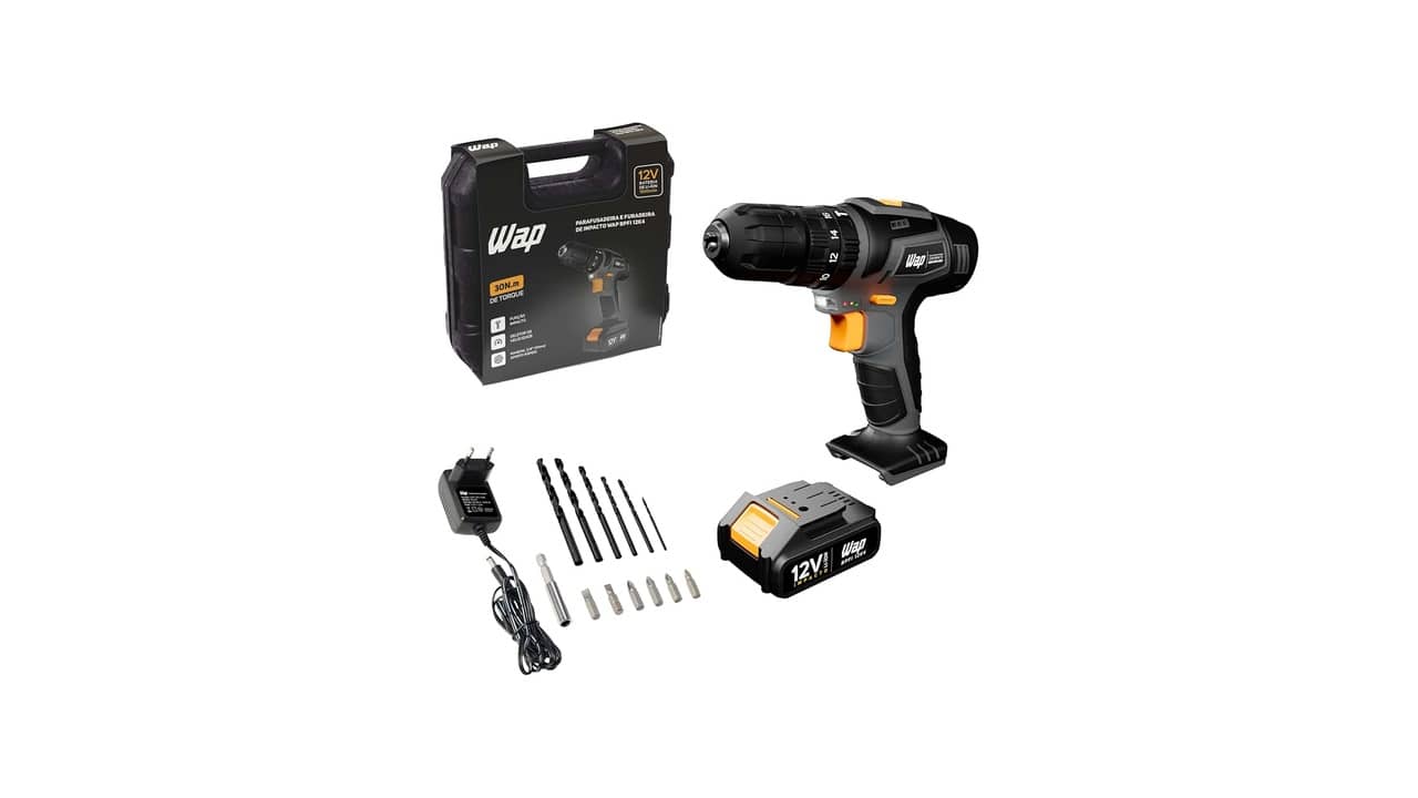 Melhor furadeira de impacto a bateria: 12V ou 20V?