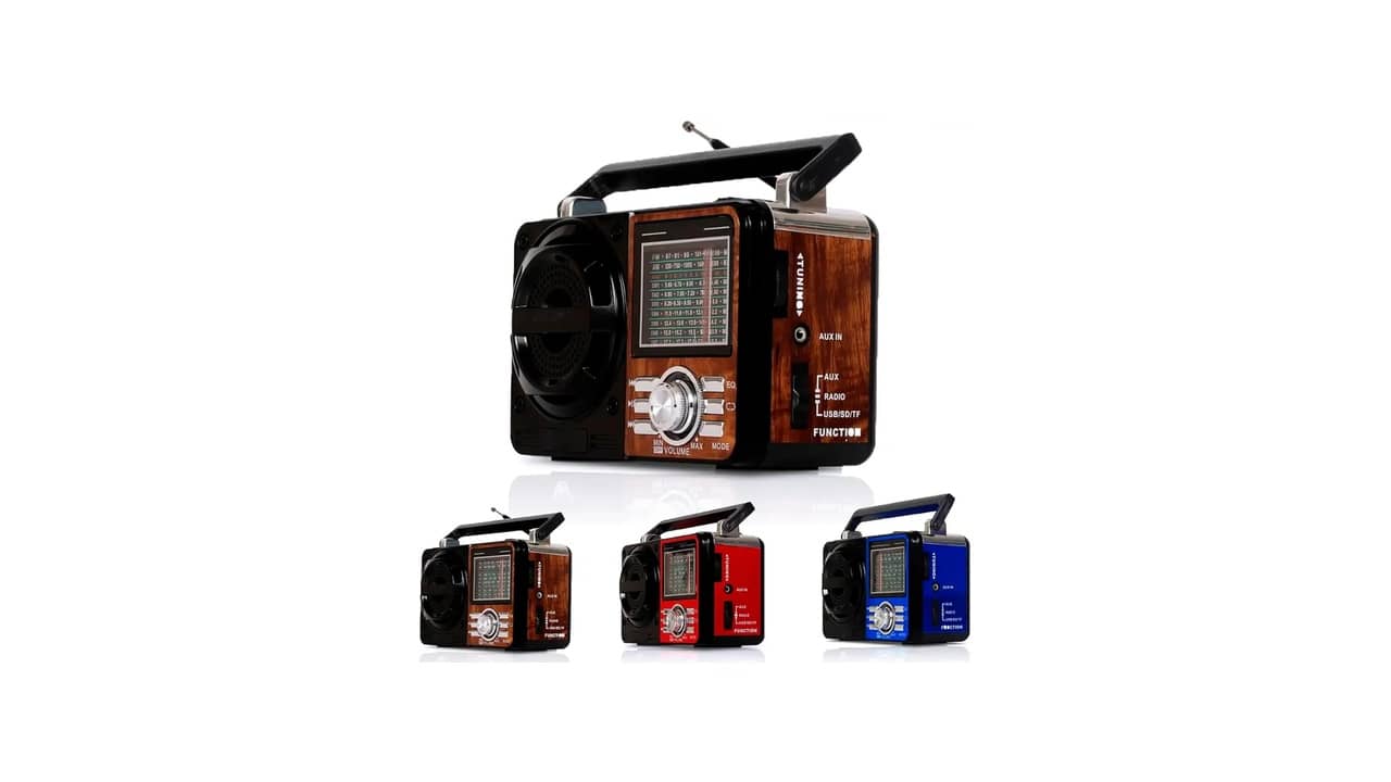 Melhor rádio portátil com bluetooth e Estilo Retrô