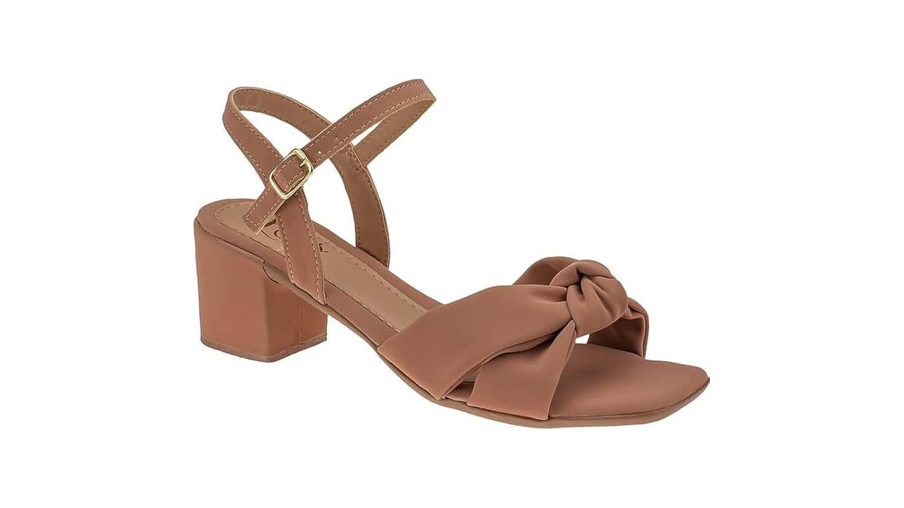 Melhor Sandália Nude: 10 Modelos com Salto Bloco