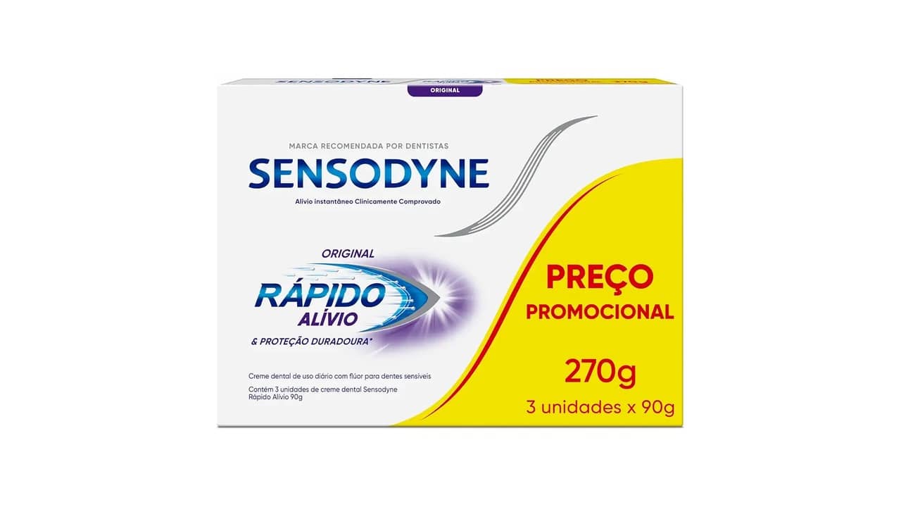 Melhor sensodyne para dente sensível: Alívio Real