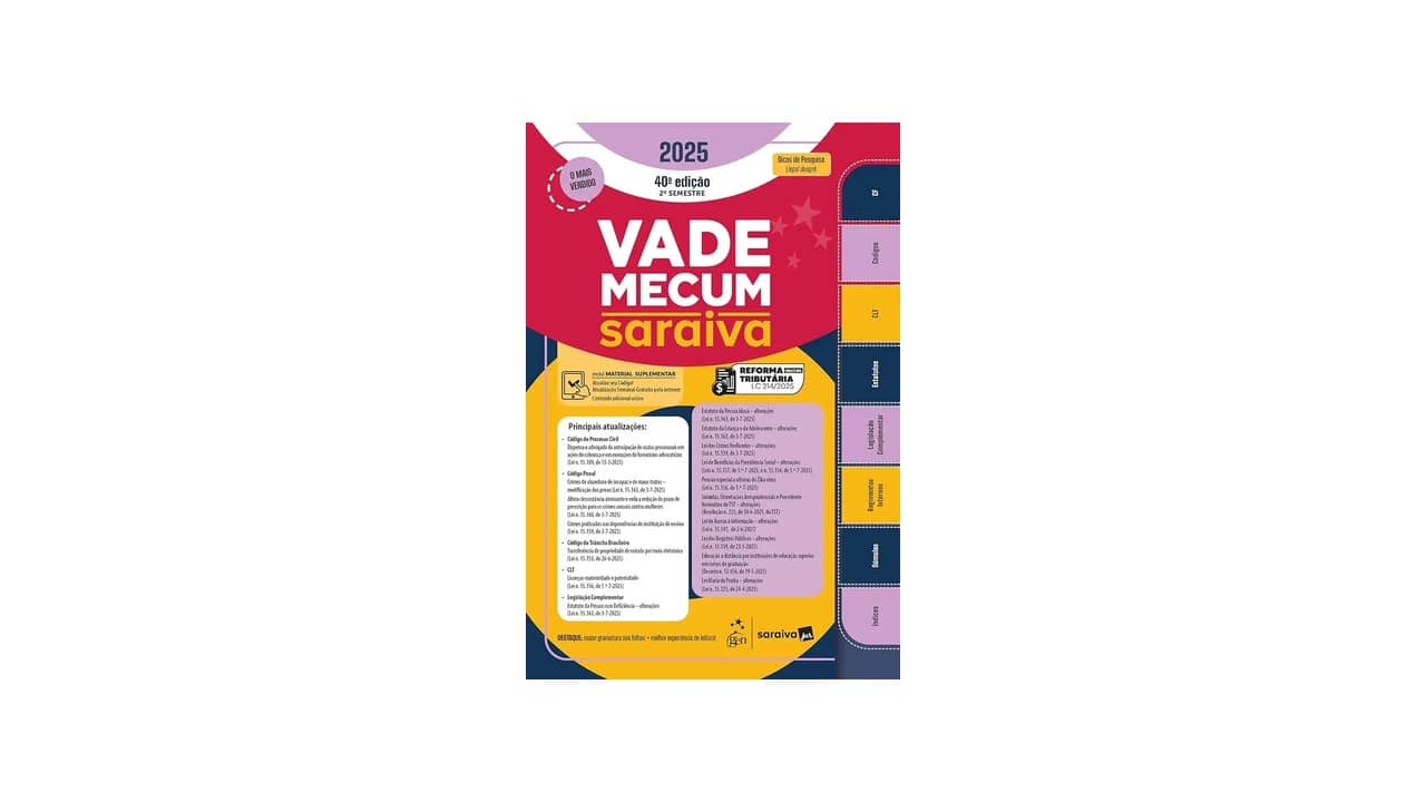 Melhor vade mecum rideel ou saraiva: Qual Escolher?