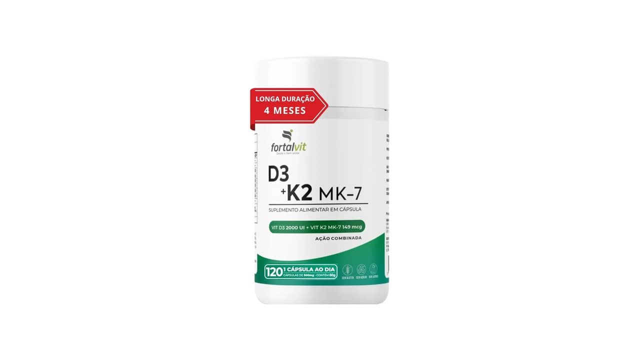 Melhor Vitamina D3 com K2 MK7 para Saúde Óssea