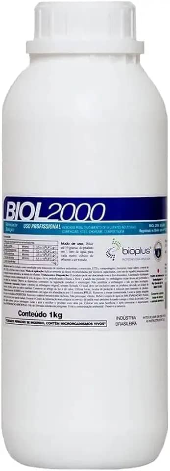 Biol2000 Desentupidor Biológico de ralos, pias e tubulações com fim do mau cheiro - 1L