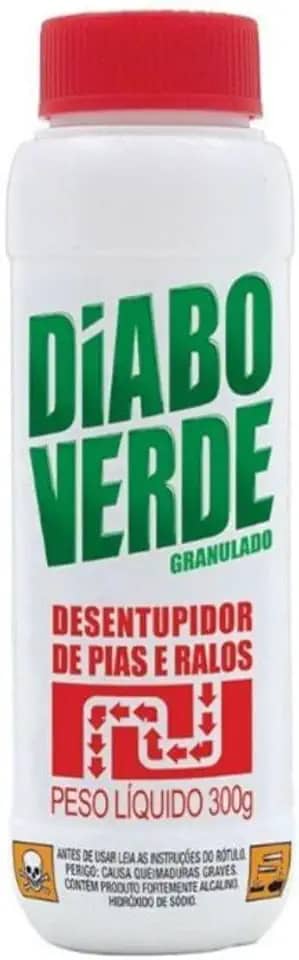 Desentupidor De Pias E Ralos Vazos Diabo Verde 300G