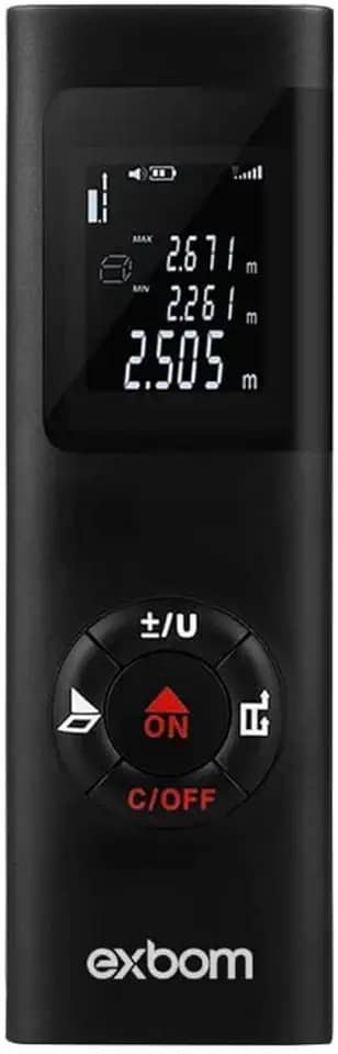 Trena Digital a Laser Slim 40 Metros com Alimentação via USB-c