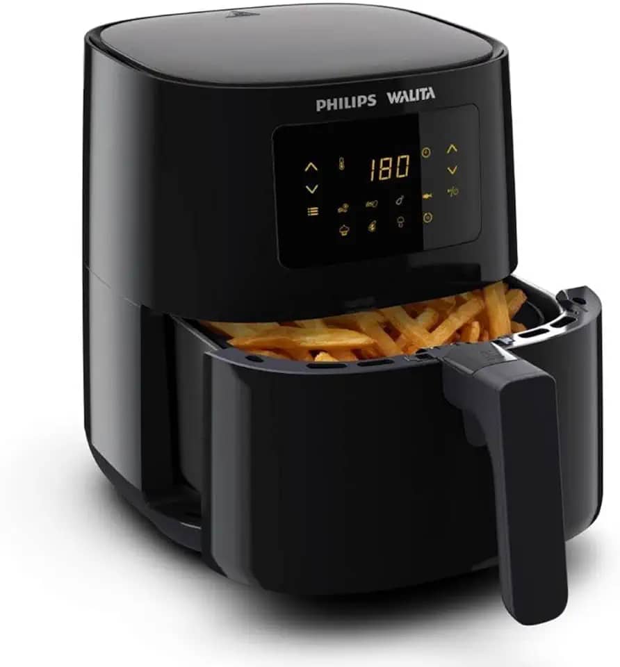Philips Walita RI9252/91 Série 3000 - Fritadeira Airfryer Digital, 4.1L de capacidade, 110V, 1400W, Preta