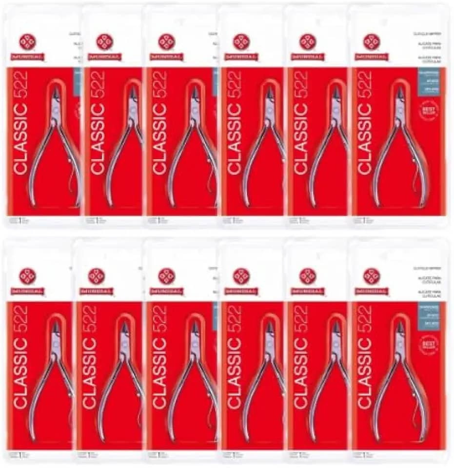 Kit 12 Alicates 522 Mundial Cutícula