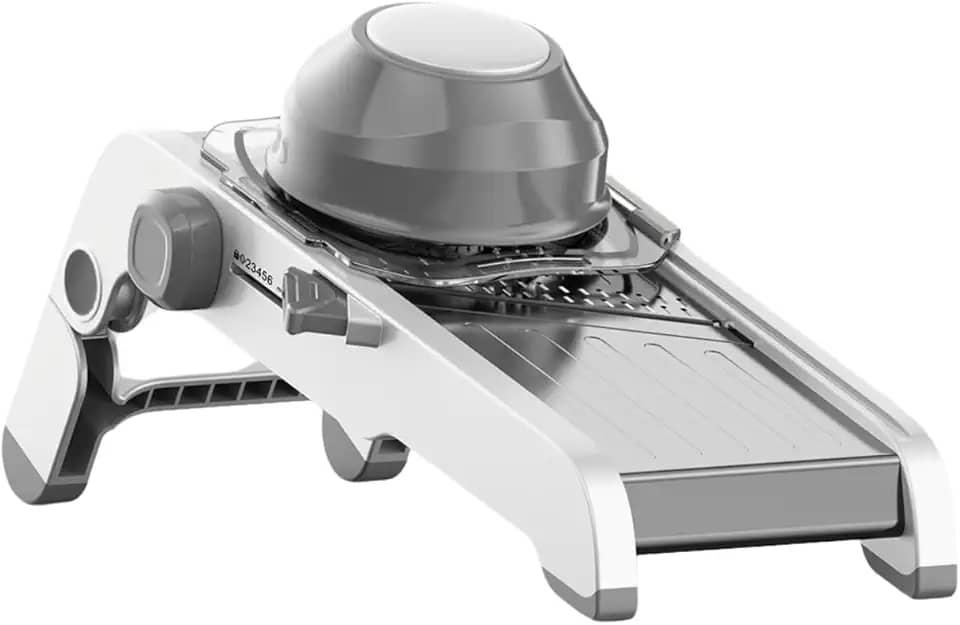 Madolin Profissional Original Fatiador Cortador de Legumes Frutas em Inox (Cinza)