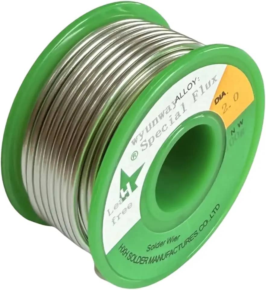 Fluxo especial em fio de solda, para soldar aço inoxidável, chapas de ferro, kit de solda de encanamento, fio de solda multifuncional (100g 2,0 mm)