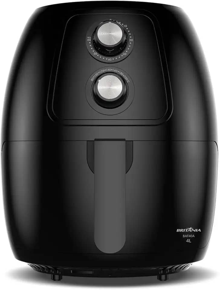 Air Fryer Britânia 4L Sem Óleo 1500W Antiaderente BAF40A