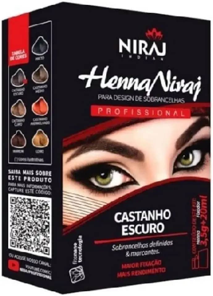 Niraj Henna Sobrancelha Cast Escuro, Niraj