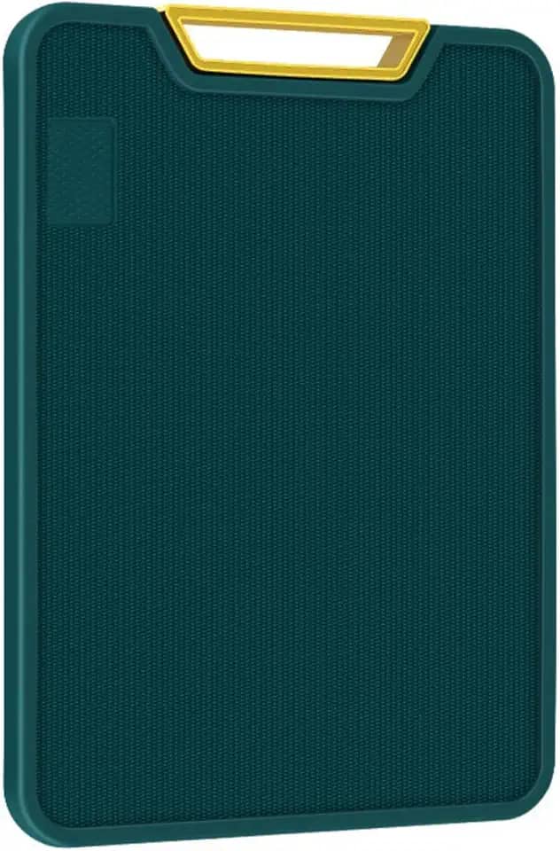 Tábua de Corte Polietileno Antibacteriana – Resistente, Não Mancha, Ideal para Carne, Legumes e Cozinha Profissional – Alça Ergonômica – Fácil Limpeza – 37,5 x 27,5 cm | Premium InoVibes