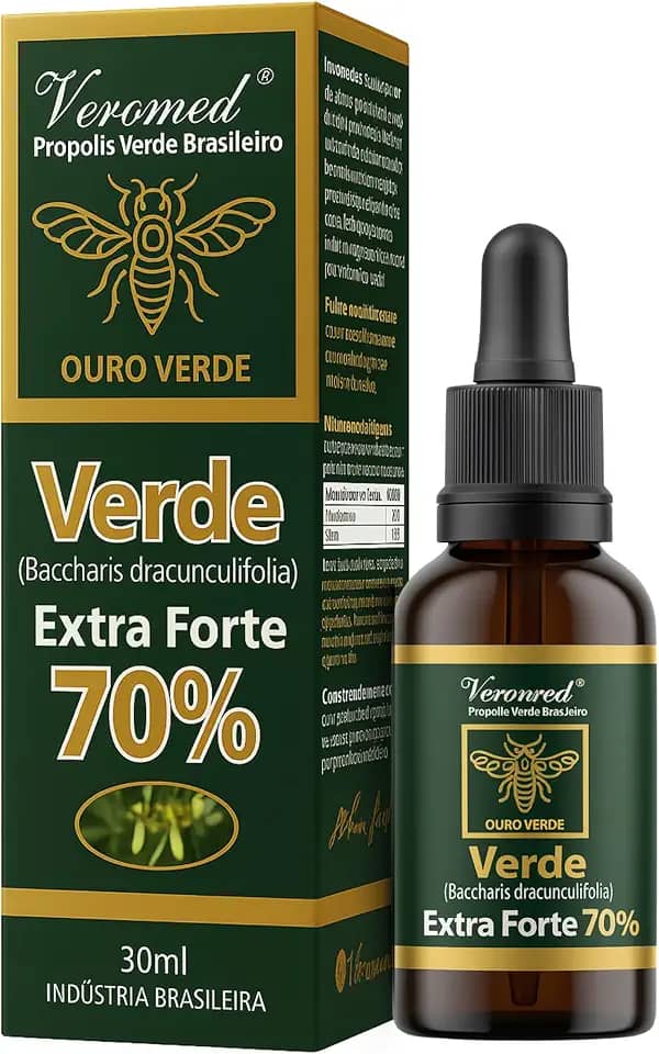 Extrato Própolis Verde Brasileiro Extra Forte 70% Veromed 30ml
