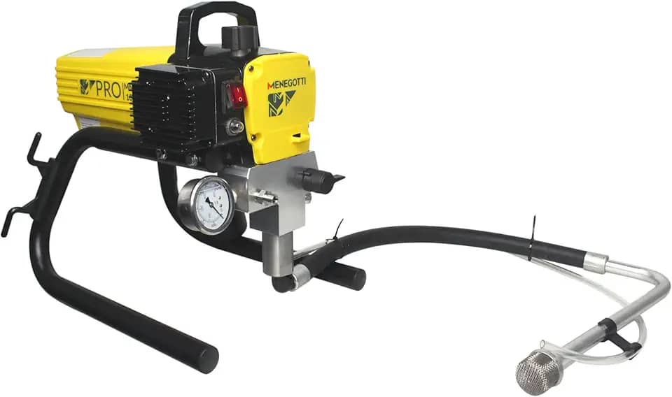 Máquina de Pintura Airless Menegotti MMA PRO 1000 – 1000 W, 3.104 PSI, 220 V | Aplicação Profissional de Tintas Acrílicas, Látex, PU e Vernizes | Alta Produtividade e Mobilidade