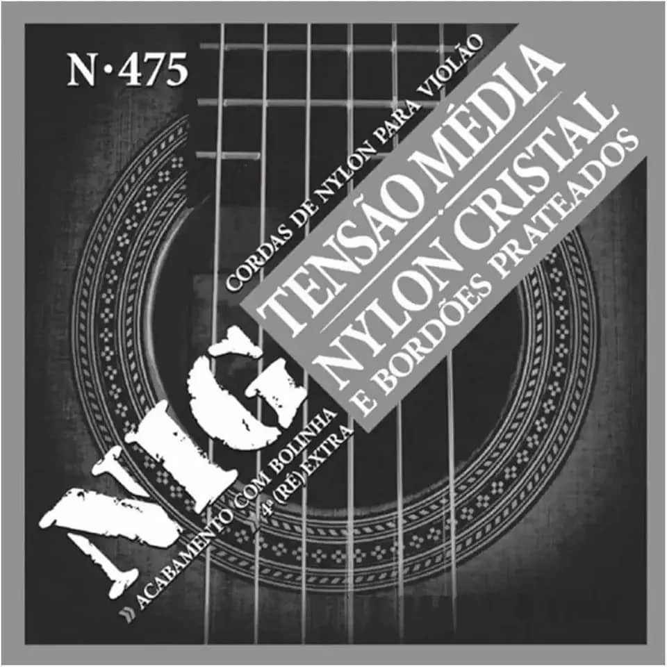 Jogo De Cordas Para Violão Nylon Nig Tensão Média N-475